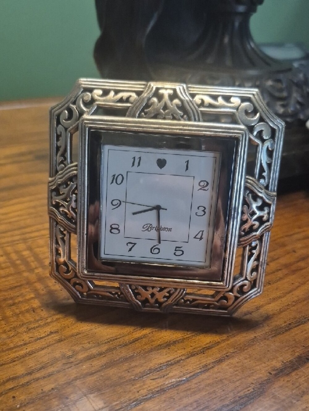 Brighton Tango Square Table Clock Works! - Picture 3 of 15